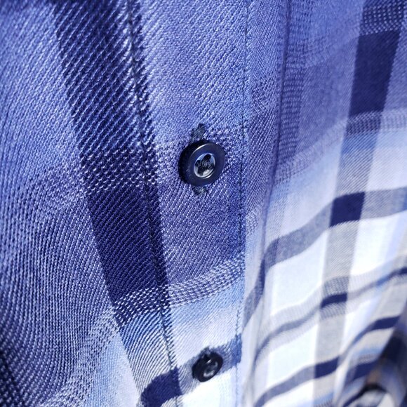 Justice plus size 22 button blue plain top - Picture 5 of 9